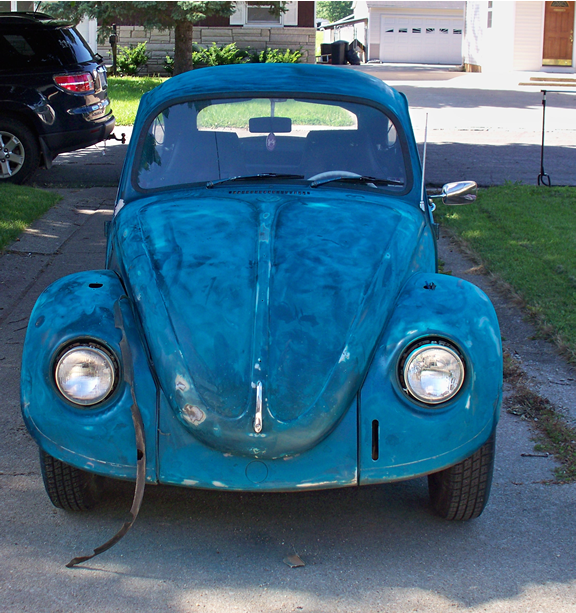 1969 Beetle Sanded ready for primer