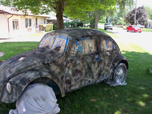 1969 Volkswagen Beetle with Brown Camo